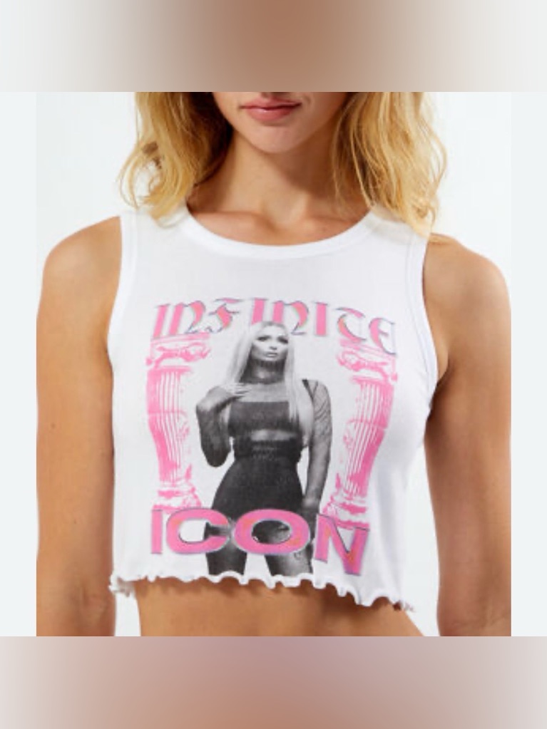 Paris Hilton Icon Cropped Tank Nwt